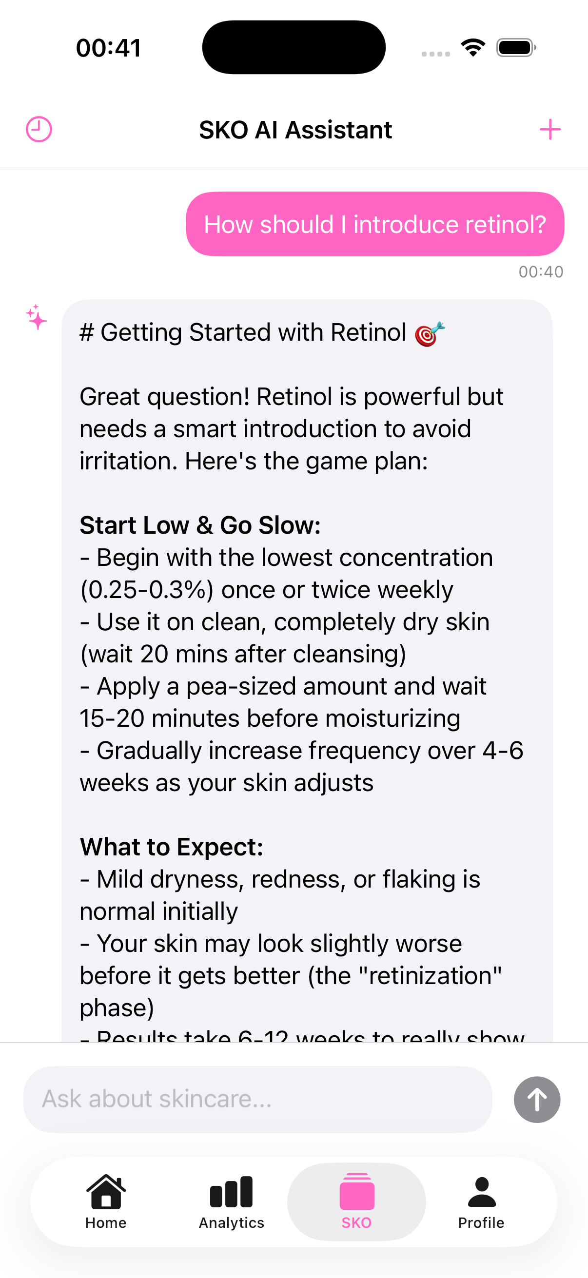 SKO: Skincare Routine Tracker Screenshot 4